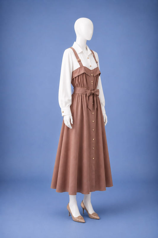 Midi Dress - Brown