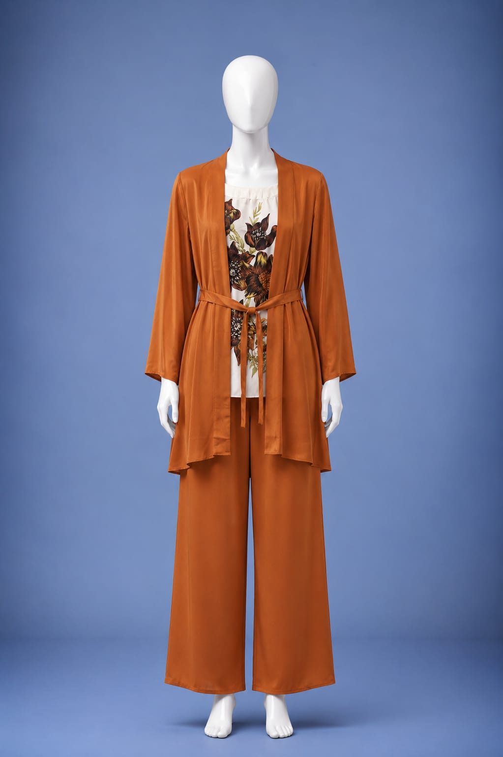 3PC Co-Ord Set - Burnt Orange