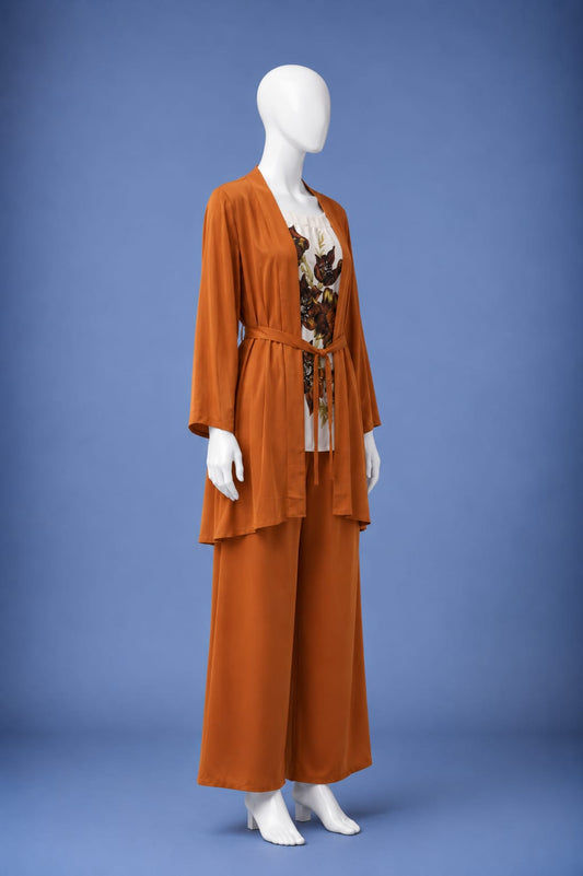 3PC Co-Ord Set - Burnt Orange