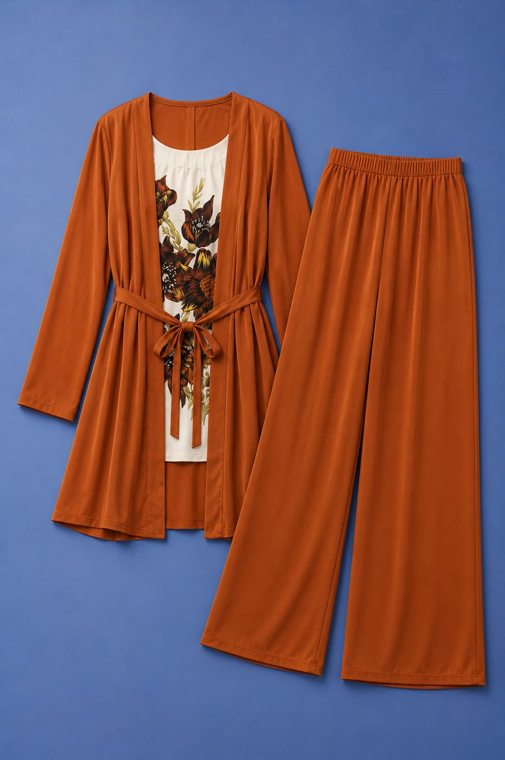 3PC Co-Ord Set - Burnt Orange