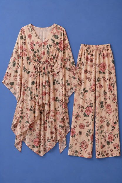 Printed Co-Ord Set - Beige