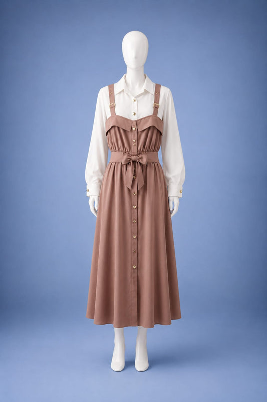 Midi Dress - Brown