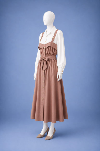 Midi Dress - Brown