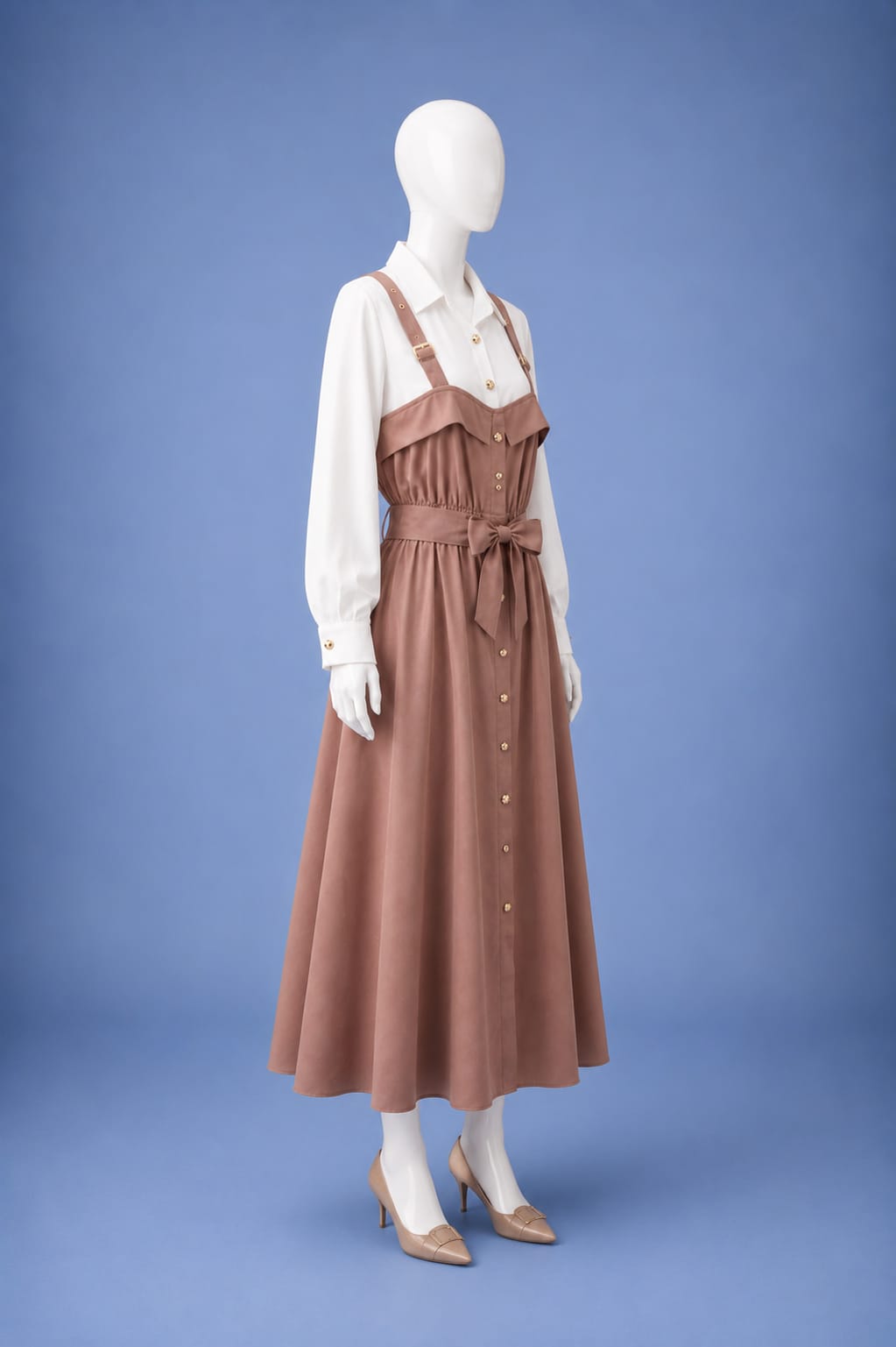 Midi Dress - Brown