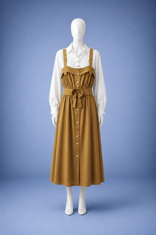 Midi Dress - Mustard