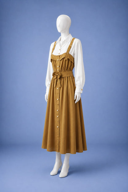 Midi Dress - Mustard