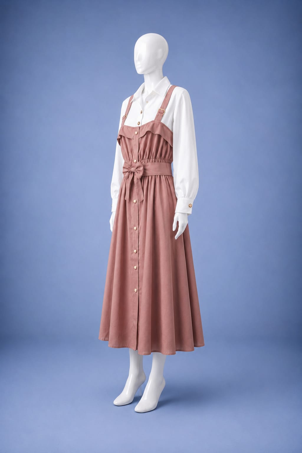 Midi Dress - Powder Pink