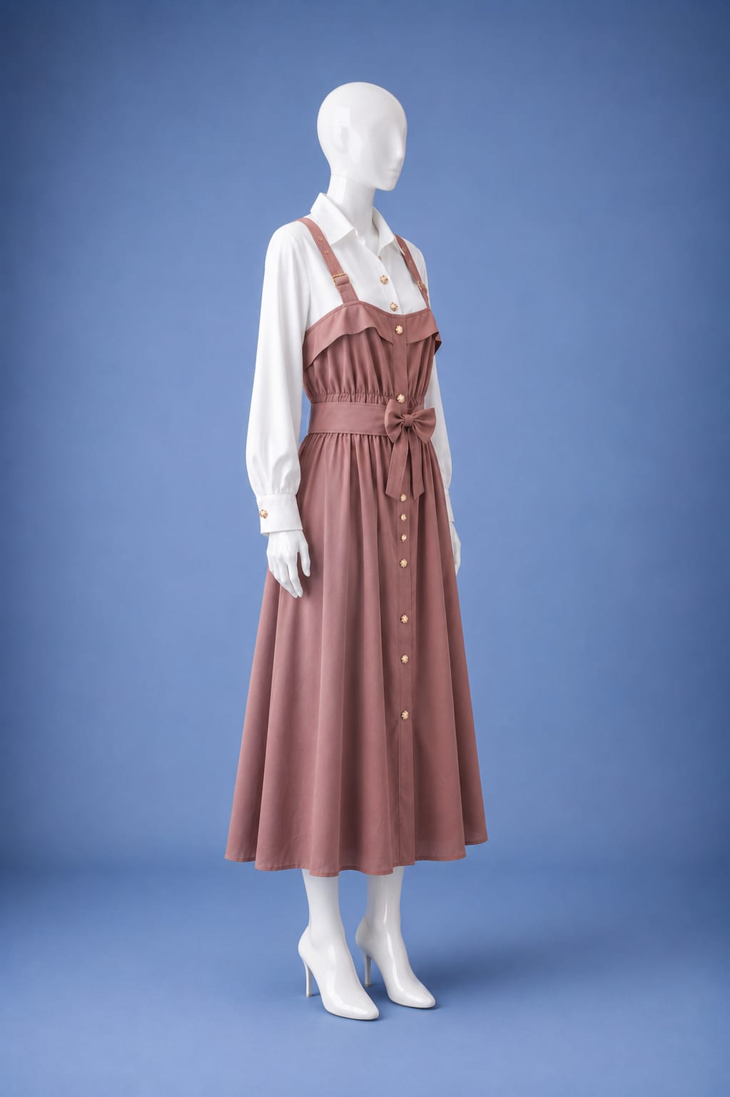 Midi Dress - Powder Pink