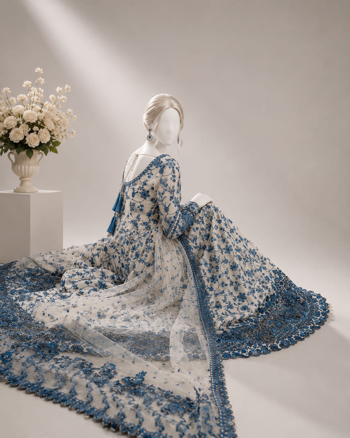 Faiza Saqlain Aya Luxury Lawn 3PC – Jehona